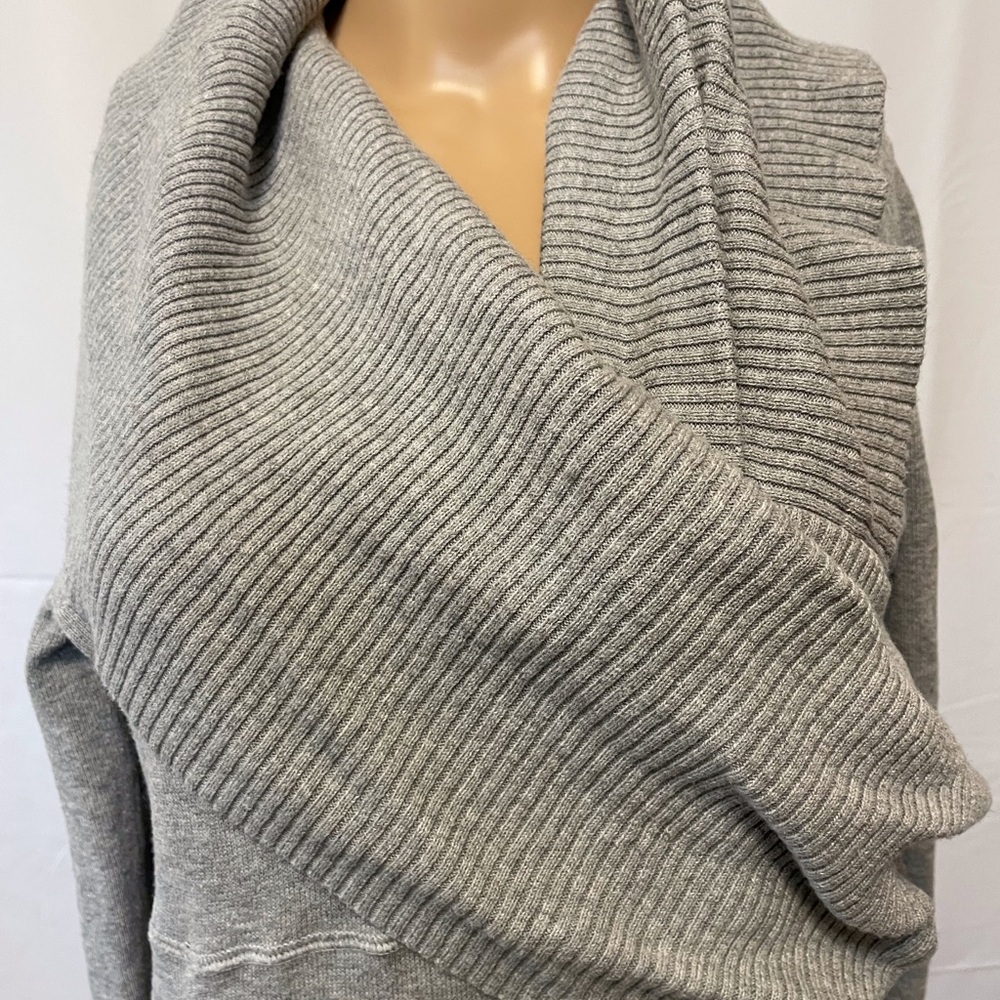 Athleta Gray Cowl Neck Long Sleeve Dress Gray Women’s Medium - Picture 2 of 9